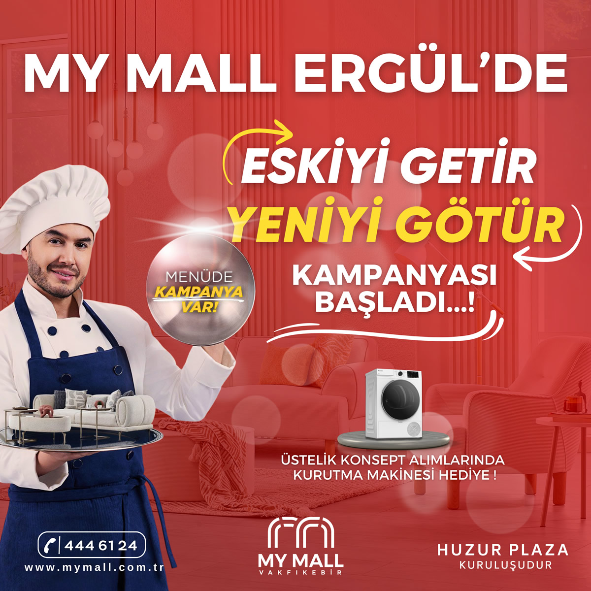 "ESKİYİ GETİR, YENİYİ GÖTÜR’’ KAMPANYASI ŞİMDİ YENİDEN MY MALL ERGÜL’DE!