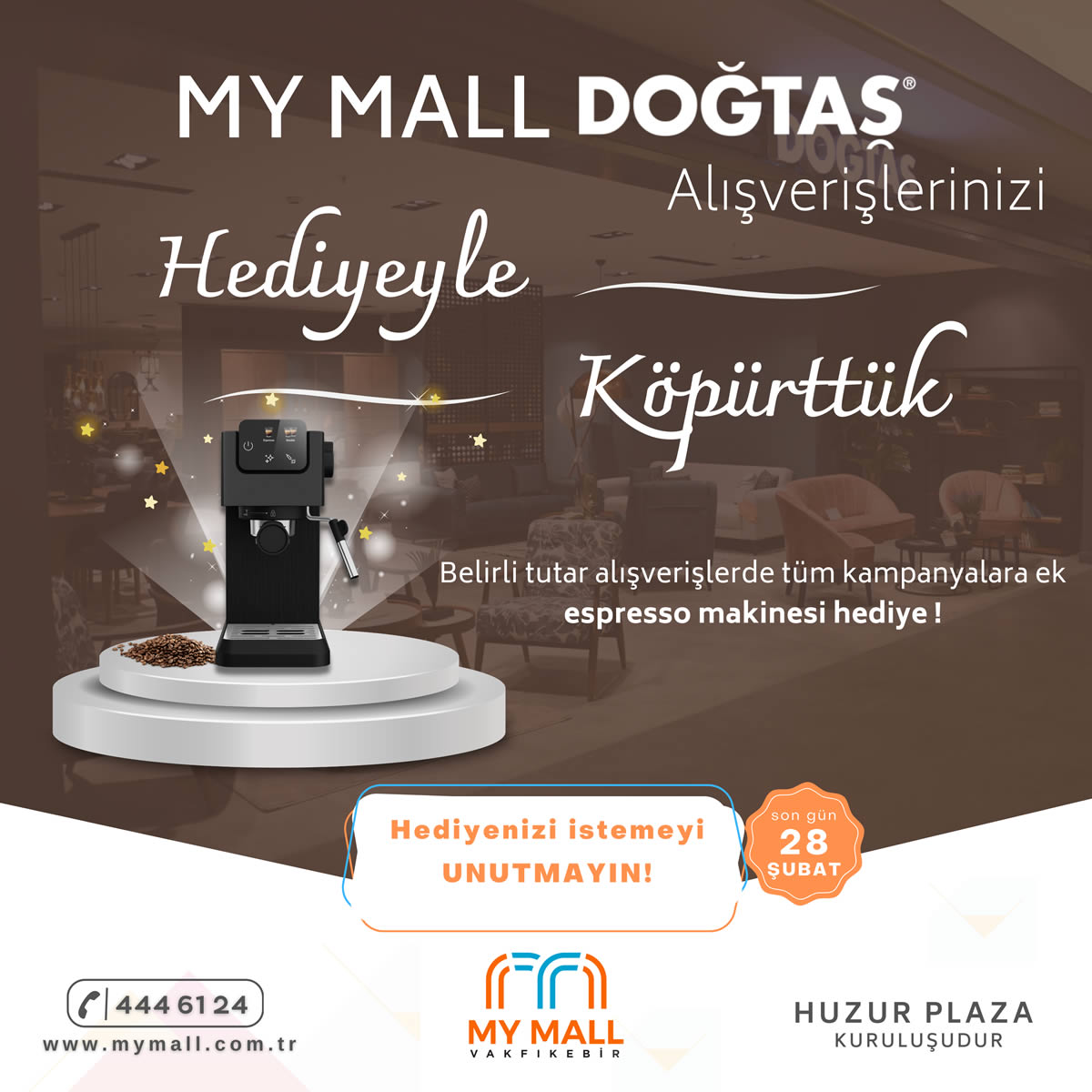MyMall  Doğtaş Alışverişlerinizi Hediyeyle Köpürttük